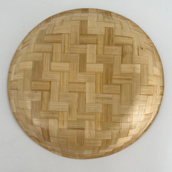 Vintage bamboo salad bowl set - Picture 3 of 10